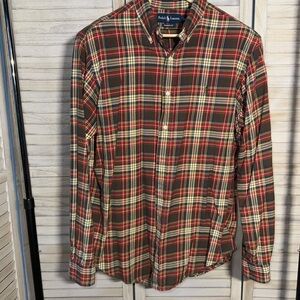 EUC Ralph Lauren Multicolor Plaid Button-Down Shirt